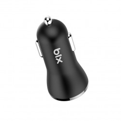 Bix Çift USB Çıkışlı QC 3.0 Araç Şarj Cihazı Beyaz
