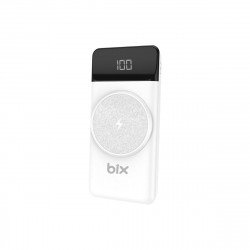 Bix PB102 10000 mAh USB PD QC 4.0 Kablosuz Şarj ve Standlı Powerbank Beyaz