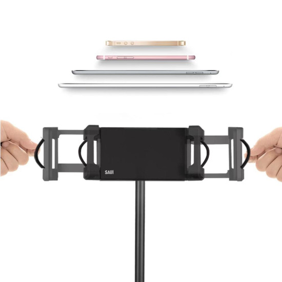 Bix Saiji S3E 360° Ayarlanabilir Tablet ve Telefon Tutucu Stand Siyah