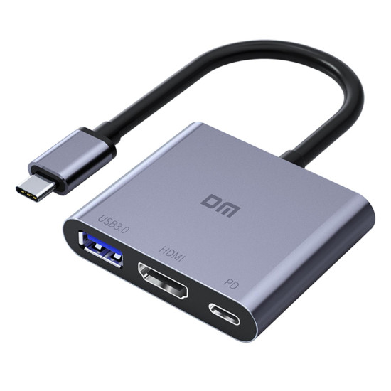 DM CHB026 Type-C to 4K HDMI USB 3.0 PD Çevirici Dönüştürücü