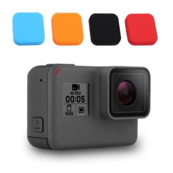 GoPro Hero 5 6 7 Lens Koruyucu Silikon Kılıf Beyaz