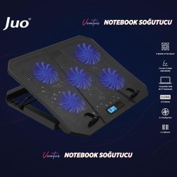 Juo Ventus 5 Fanlı LED Aydınlatmalı Notebook Soğutucu