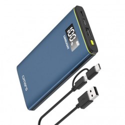 Omars 10000mAh 18W USB ve Type-C PD Çıkışlı Powerbank Mavi