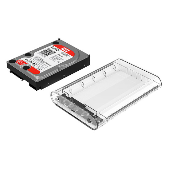 Orico USB 3.1 Gen1 Type-C Şeffaf 2.5” 3.5” inch SATA SSD Hard Disk Kutusu