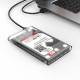 Orico USB3.1 Gen1 Type-C 2.5” inch SATA SSD Hard Disk Kutusu Şeffaf