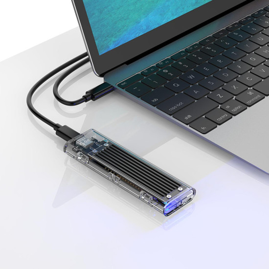 Orico USB3.1 Gen2 Type-C 10Gbps M.2 NVMe SSD Disk Kutusu Siyah