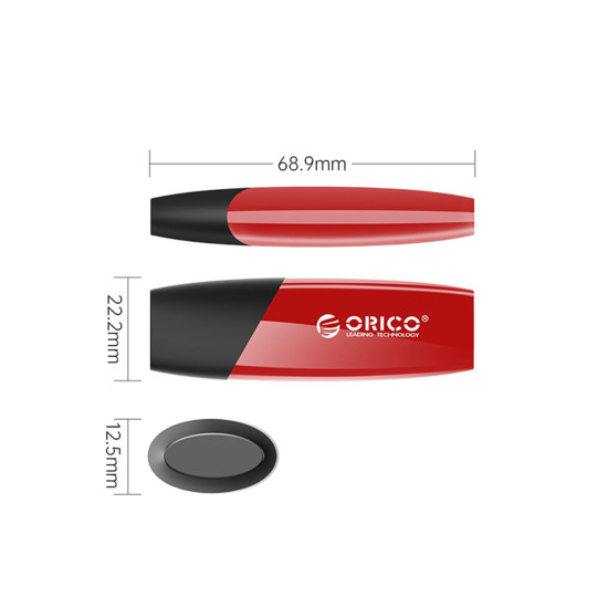 Orico USB3.2 Gen1 32GB USB Flash Bellek Kırmızı