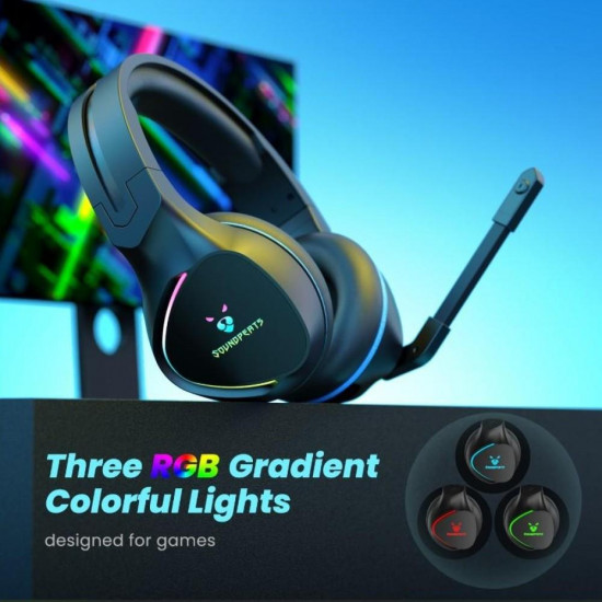 Soundpeats G1 Kablolu RGB Kulak üstü Oyuncu Kulaklığı