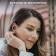 Tozo T18 Crystal Buds IPX8 Suya Dayanıklı Bluetooth 5.3 TWS Kablosuz Kulaklık Siyah