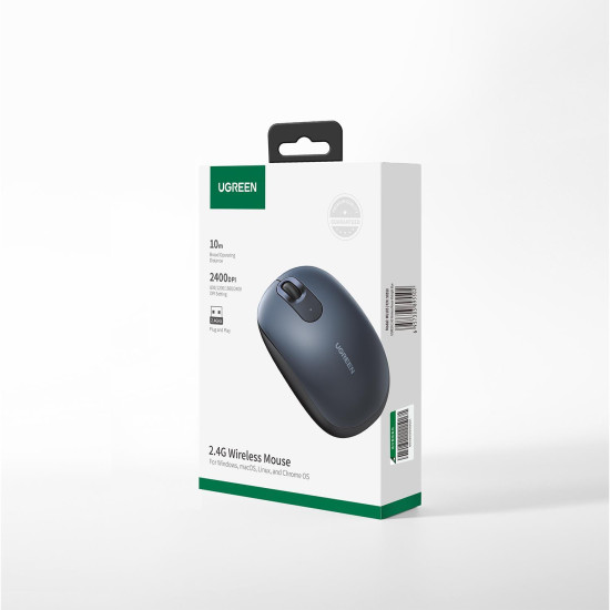 Ugreen 2400DPI 2.4Ghz Wireless Kablosuz Sessiz Mouse Mavi