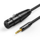 Ugreen 3.5mm to XLR Mikrofon Ses Kablosu Örgülü 1 Metre