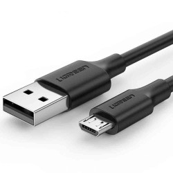 Ugreen Micro USB Data ve Şarj Kablosu Siyah 1 Metre