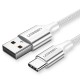 Ugreen Örgülü USB Type-C Şarj ve Data Kablosu 1 Metre