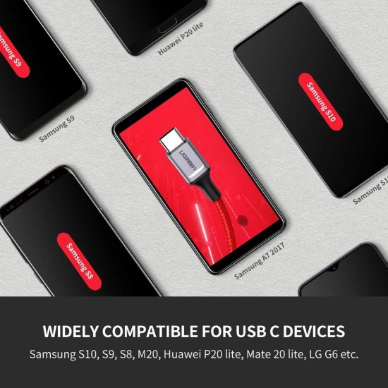 Ugreen Premium USB To Type-C Şarj ve Data Kablosu