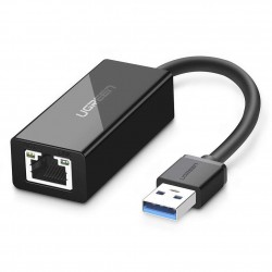 Ugreen USB 3.0 PC Mac Konsol Tv Box Ethernet Adaptörü Siyah