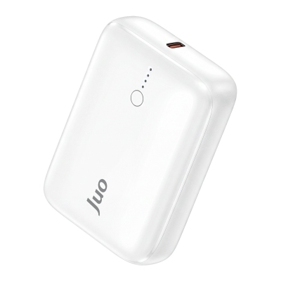 Juo 10000mAh 22.5W USB-A + USB-C Powerbank Taşınabilir Hızlı Şarj Cihazı Beyaz - Juo