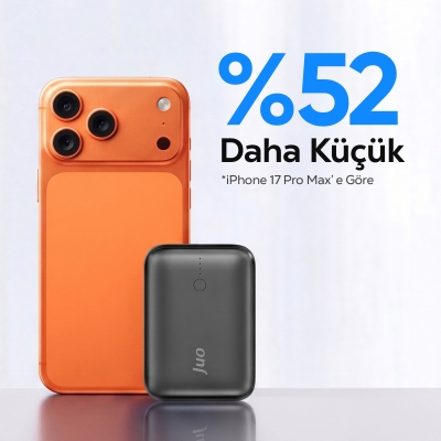 Juo 10000mAh 22.5W USB-A + USB-C Powerbank Taşınabilir Hızlı Şarj Cihazı Beyaz - 5
