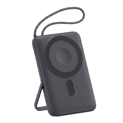 Juo 10000mAh MagSafe Apple Watch Uyumlu 22.5W Kablolu 15W Kablosuz Powerbank Standlı Taşınabilir Hızlı Şarj Cihazı - Juo