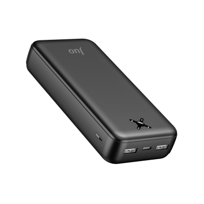 Juo 20000mAh 10.5W Çift USB-A Çıkışlı Powerbank Taşınabilir Hızlı Şarj Cihazı Siyah - Juo