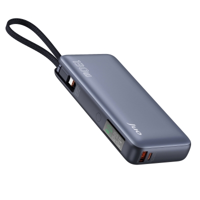 Juo 20000mAh 130W LED Ekranlı USB-A + Type-C Kablolu Powerbank Taşınabilir Hızlı Şarj Cihazı - Juo
