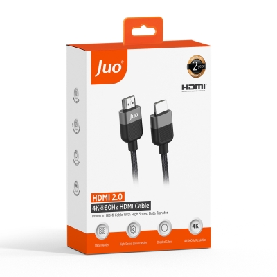 Juo 4K 60Hz 18Gbps HDR ARC HDCP Destekli HDMI 2.0 Örgülü Kablo 1 Metre - 7