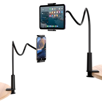 Juo 90 CM Akrobat Esnek Tablet ve Telefon Tutucu Stand Siyah - Juo