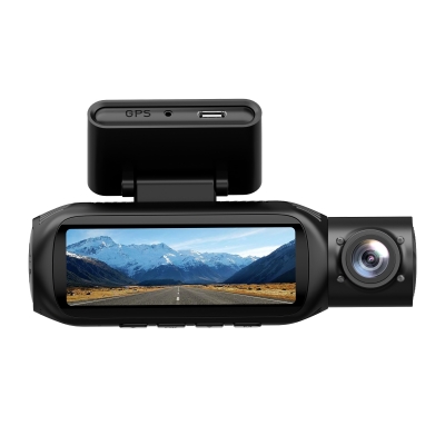 Juo C30 3 Kameralı Ön+İç+Arka 4K+1080P+1080P HDR 170° Geniş Açılı Wi-Fi Özellikli GPS'li Araç Kamerası - 9