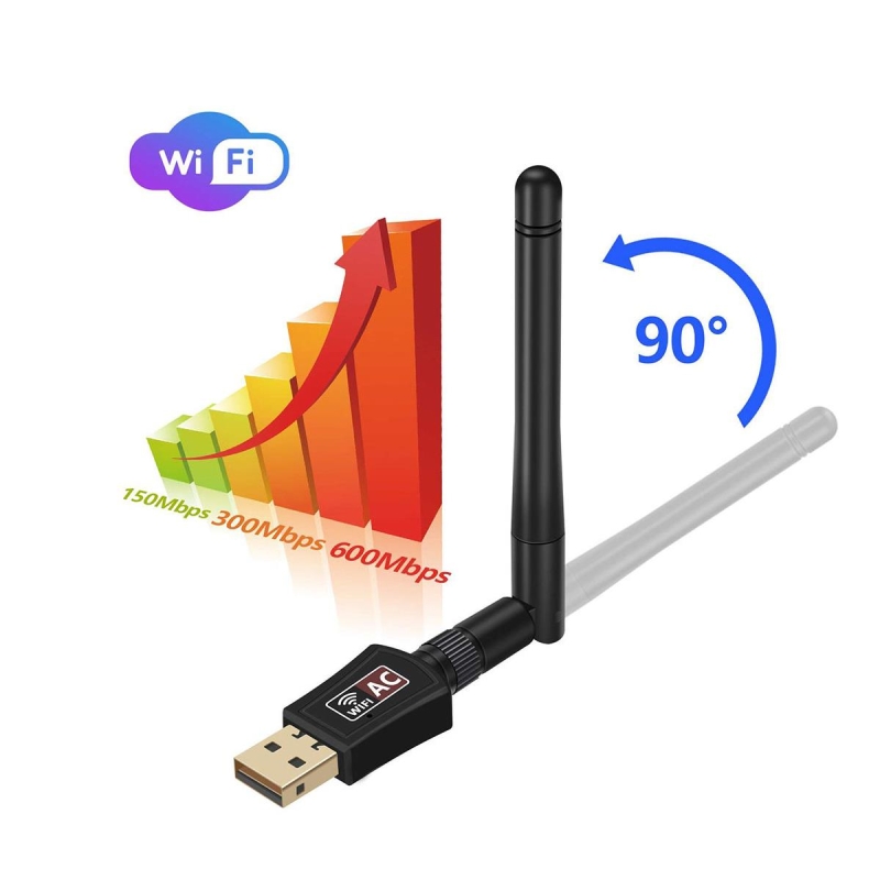 Juo DB600AC Dual Band 600Mbps USB WiFi Kablosuz Alıcı Ağ Adaptörü - 6