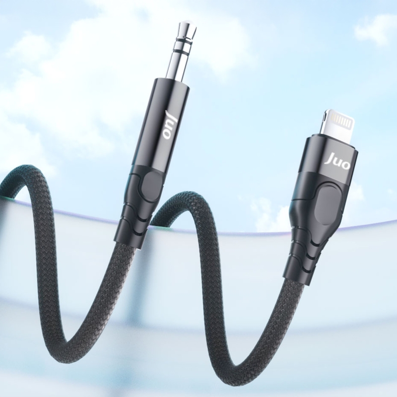 Juo Lightning to 3.5mm Jack Aux Stereo TRS Ses Kablosu 1 Metre - 2