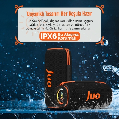 Juo SoundPeak Blaze 30W RGB Bluetooth Hoparlör Kablosuz Taşınabilir Speaker - 6