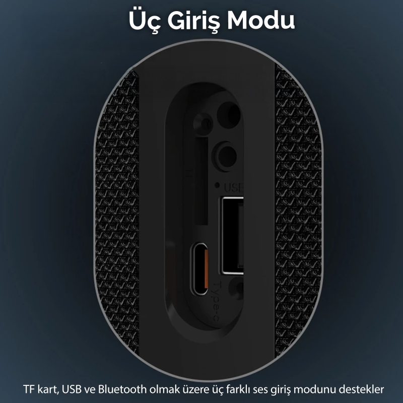 Juo SoundPeak Flex 10W RGB Bluetooth Hoparlör Kablosuz Taşınabilir Speaker - 9