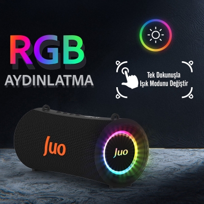 Juo SoundPeak Force 60W RGB Bluetooth Hoparlör Kablosuz Taşınabilir Speaker - 4