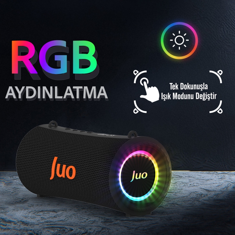 Juo SoundPeak Force 60W RGB Bluetooth Hoparlör Kablosuz Taşınabilir Speaker - 4