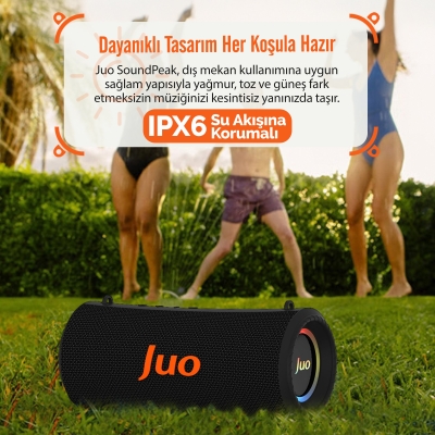 Juo SoundPeak Force 60W RGB Bluetooth Hoparlör Kablosuz Taşınabilir Speaker - 7