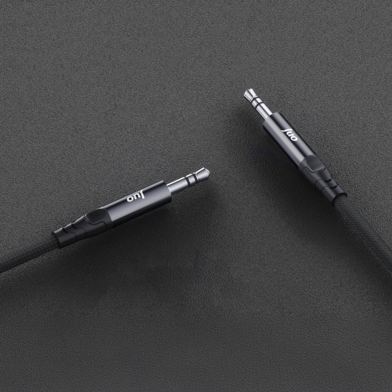 Juo Stereo 3.5mm TRS Jack Örgülü Aux Ses Kablosu 1 Metre - 4