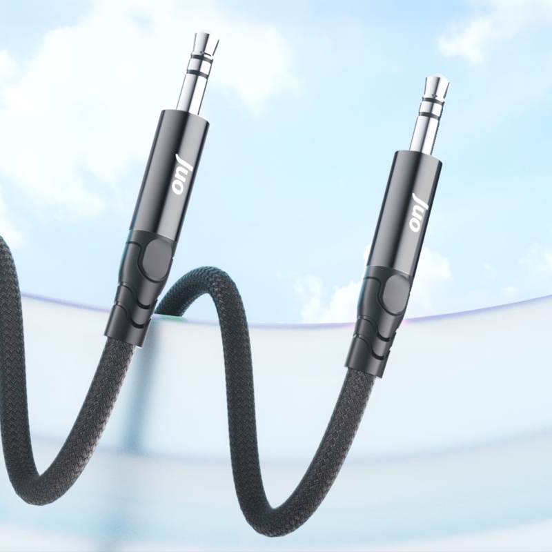 Juo Stereo 3.5mm TRS Jack Örgülü Aux Ses Kablosu 1 Metre - 2