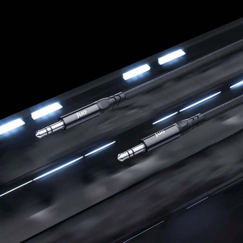 Juo Stereo 3.5mm TRS Jack Örgülü Aux Ses Kablosu 3 Metre - 3