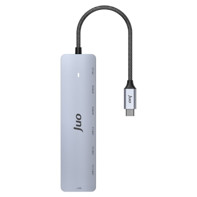 Juo Type-C 2*HDMI Dual MST 4K 60Hz Gigabit Ethernet Dönüştürücü 100W USB 3.2 Çoklayıcı Hub - 4