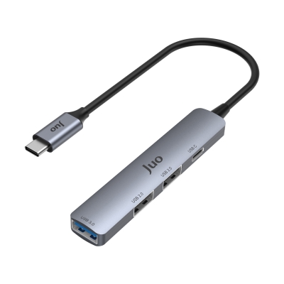 Juo Type-C 4 Portlu USB 3.0 / USB 2.0 Çoklayıcı Dönüştürücü Hub - Juo