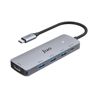 Juo Type-C 5Gbps 100W 4K 60Hz HDMI USB 3.2 Çoklayıcı Hub - Juo
