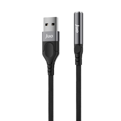 Juo USB-A to 3.5mm Jack Kulaklık Mikrofon Aux Dönüştürücü Harici Ses Kartı - Juo