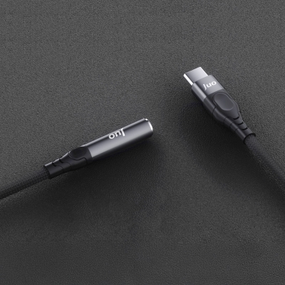 Juo USB Type-C to 3.5mm Jack Aux Kulaklık Mikrofon Çevirici Dönüştürücü Adaptör Kablo - 4