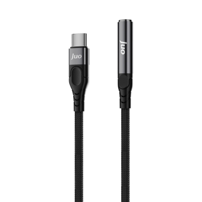 Juo USB Type-C to 3.5mm Jack Aux Kulaklık Mikrofon Çevirici Dönüştürücü Adaptör Kablo - Juo
