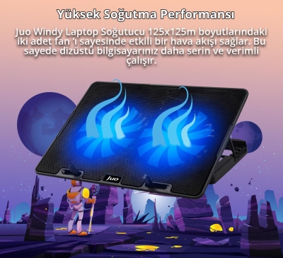 Juo Windy LED Aydınlatmalı Notebook Soğutucu - 7