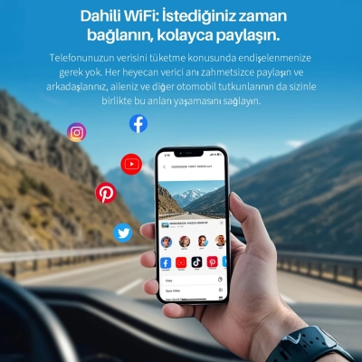 Kawa Mini 3 Pro Gen2 2K 1296P WDR 145° Geniş Açı Lens Araç Kamerası + 32GB Hafıza Kartı - 6