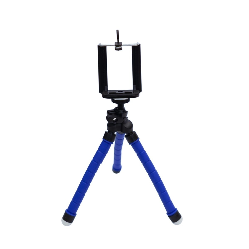 KingMa Esnek Ahtapod Tripod Telefon Tutucu Mavi - 1