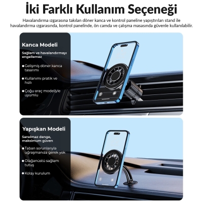 KingMa MagSafe Uyumlu Manyetik Araç içi Telefon Tutucu - 2