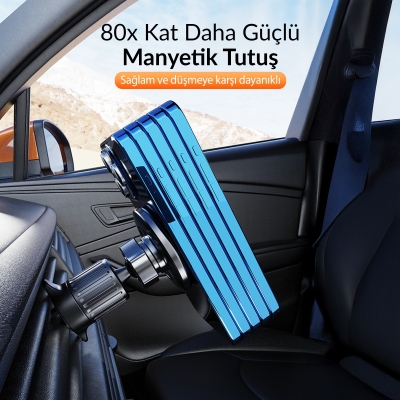 KingMa MagSafe Uyumlu Manyetik Araç içi Telefon Tutucu - 5