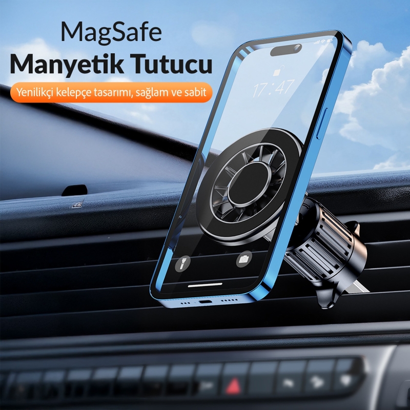 KingMa MagSafe Uyumlu Manyetik Araç içi Telefon Tutucu - 3
