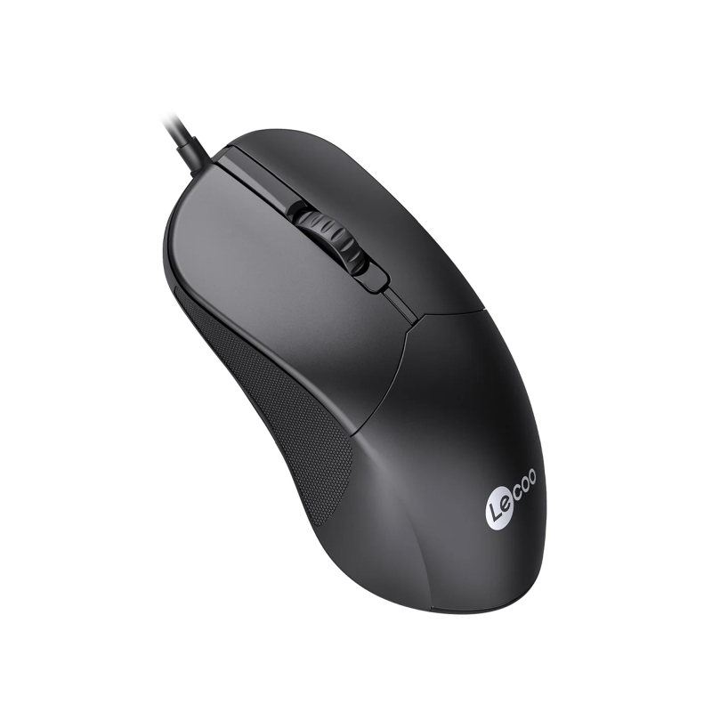 Lecoo M1102 USB Kablolu 1200DPI 3 Tuşlu PC, Mac, Dizüstü Bilgisayar için Optik Mouse Siyah - 5